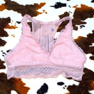 Baby Pink Aerie Lace Bralette